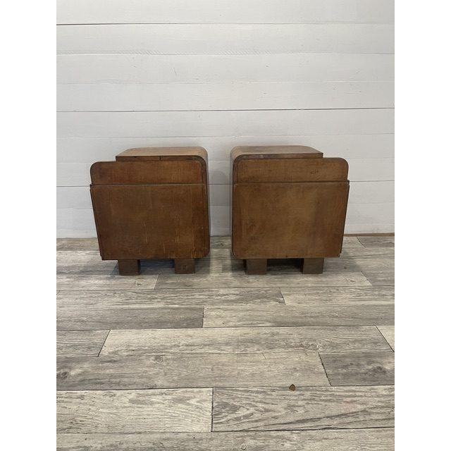 1920s Vintage Art Deco End Tables by Halabala for U.P. Zavody in Brno, 1920 For Sale - Image 5 of 8