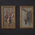 Italian painting from the first half of the 20th century. Oil on wooden board painting depicting a still life with game,...