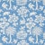 Sample - Schumacher Woodland Silhouette Fabric in Blue For Sale