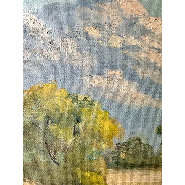 1964 Mid-Century Modern Desert Landscape Oil Paintings - a Pair For Sale - Image 11 of 12