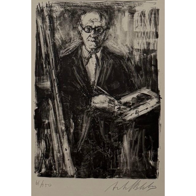 Expressionism Arbit Blatas, Lithuanian French Artist Arbit Blatas Lithograph Albert Marquet Ecole D'Paris, 1962 For Sale - Image 3 of 6
