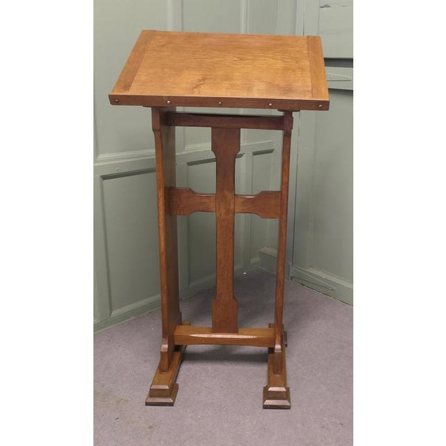 Arts and Crafts Golden Oak Podium for Restaurant Reception Greeter For Sale - Image 3 of 8