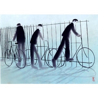 Mackenzie Thorpe "See You Monday George" Hand Signed Numbered Lithograph Art For Sale