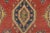 Red Kazak Rug 6’5” X 8’10” Red Wool Tribal Hand-Knotted Oriental Carpet For Sale - Image 8 of 15