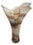 Late 20th Century Murano Art Glass Earthy Tone Swirlsmu Trumpet Vase For Sale - Image 5 of 12
