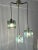 1960s Vintage Murano Glass and Brass 3-Light Ceiling Lamp in the style of Fontana Arte, 1960s For Sale - Image 5 of 13