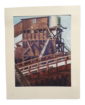 1949 Stanley Wood: Rock Crusher Painting