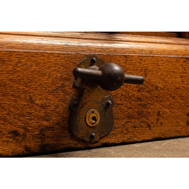 Early 20th Century Y & E Oak Document Filing Cabinet For Sale - Image 13 of 13