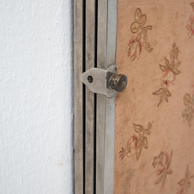 Metal Vintage French Brot Triptych Mirror, 1920 For Sale - Image 7 of 13