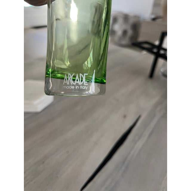 Paola Navone Paola Navone Arcade Murano Green Vase For Sale - Image 4 of 9