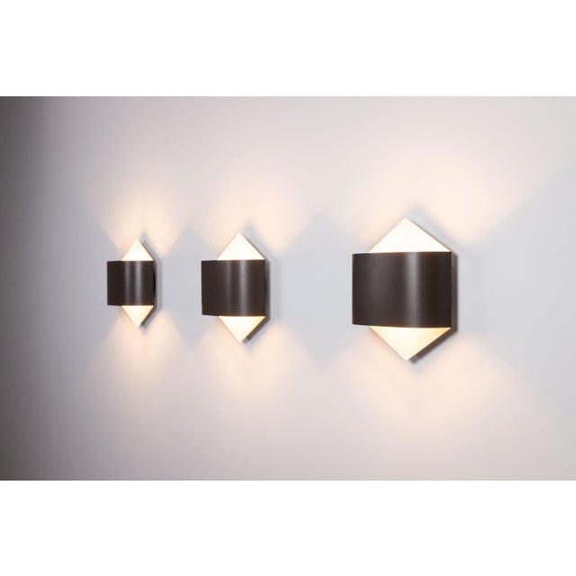Metal Model 2010 Wall Lamps by Rolf Krüger & Dieter Witte for Staff Leuchten, 1960s, Set of 3 For Sale - Image 7 of 15