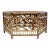English Tortoise Bamboo and Cane Hexagon Coffee Table For Sale