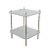 Wood and Brass Faux Bamboo Legs White Sofa Side Table, For Sale