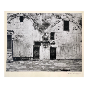 Ron Havilio, Vintage Silver Gelatin Photograph Wallscape, Jerusalem Architectural Photo, 1973