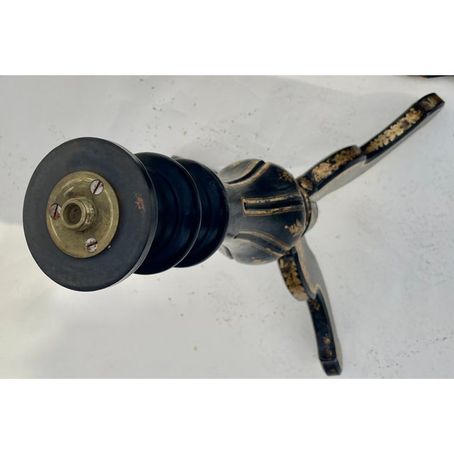 English Hand Painted Tilt-Top Table With Dogs For Sale - Image 10 of 12