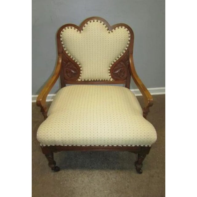 Early 20th Century Antique Aesthetic Movement Arm Chair For Sale - Image 10 of 10
