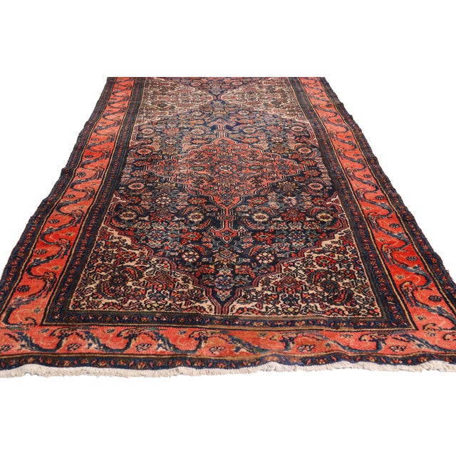 Antique Persian Bibikabad Rug Runner, 03'05 X 17'00 For Sale - Image 4 of 10