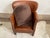 Vintage Distressed Brown Leather Club Chair For Sale - Image 13 of 17