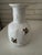 Handmade porcelain vase with five sculpted 22 karat gold bees ! Chic, one of a kind treasure.