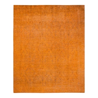 Vibrance Hand Knotted Area Rug, Orange - 8' 0" x 10' 3" For Sale