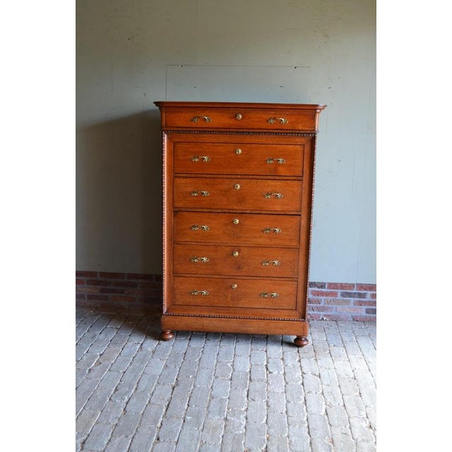 Antique Oak Chiffonier with Secretary, 19th Century For Sale - Image 12 of 12