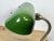 Mid-Century Modern Vintage Green Enamel Banker's Table Lamp, 1950s For Sale - Image 3 of 18
