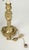 French 19th Century Pair Gilt Bronze Electrified Candlesticks For Sale - Image 3 of 5