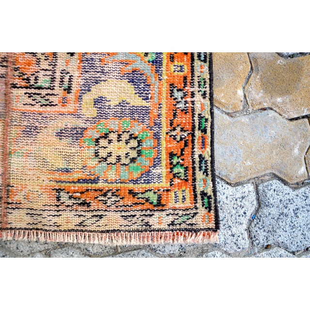 Vintage Handmade Oushak Runner For Sale - Image 4 of 11
