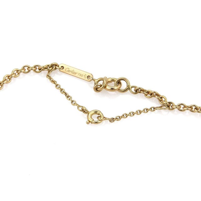 Contemporary Cartier Trinity 18k Tri Color Gold Circular Pendant Necklace w/Paper For Sale - Image 3 of 6