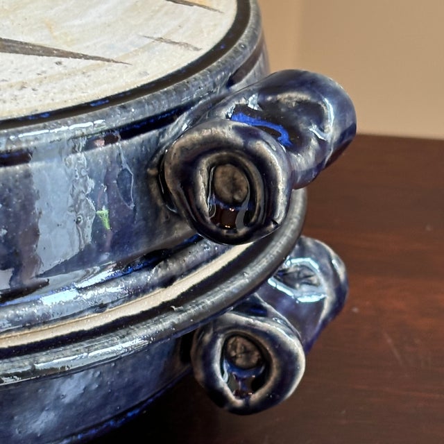 Late 20th Century 20th Century Abstract Studio Pottery Vegetable Tureen For Sale - Image 5 of 17