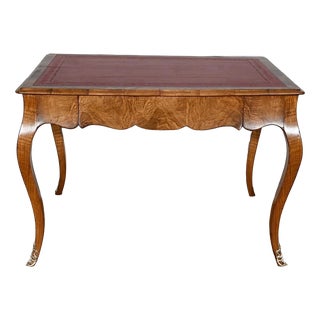 19th Century Louis XV Style Walnut Office Table For Sale