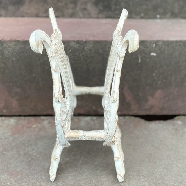 Mid 20th Century Mid 20th Century Vintage Lyre/Harp Shaped Aluminum Rack For Sale - Image 5 of 10