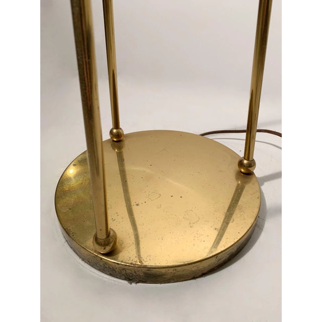 Mid 20th Century Vintage Midcentury Brass Tri Floor Lamp For Sale - Image 5 of 5