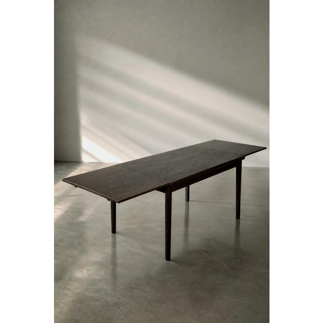 Vintage Danish Modern Oak Wood Folding Dining Table from Am Møbler, 1960s For Sale - Image 12 of 18