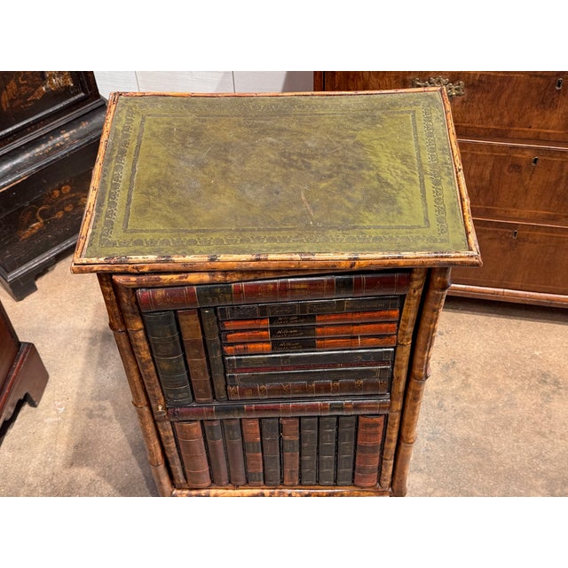 1920s 1920s Bamboo Cabinet With Book-Front Door For Sale - Image 5 of 12