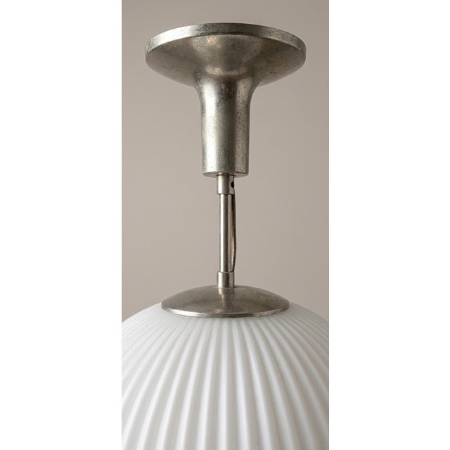 Philips Vintage Opal Glass Pendant Lamp by Louis Kalff for Philips, 1960s For Sale - Image 4 of 6