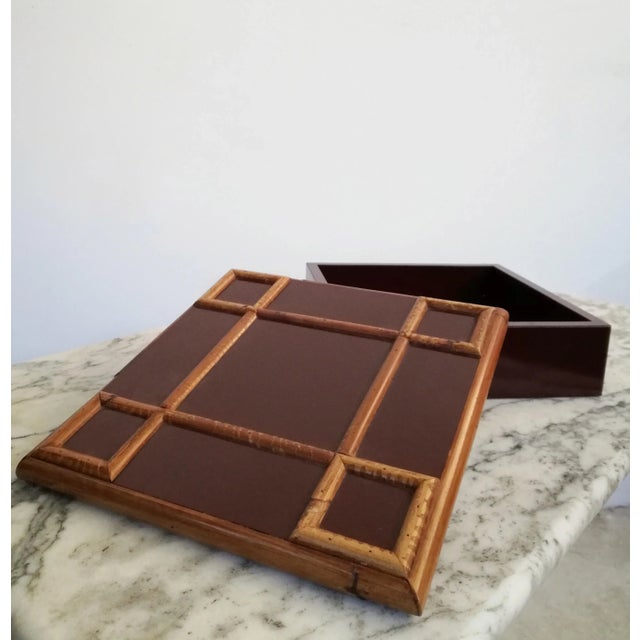 Box in Laminate and Bamboo by Tommaso Barbi, 1970s For Sale - Image 10 of 11