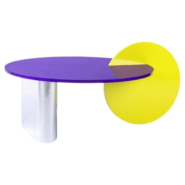 Metal Galactica Saturn Coffee Table in Powder-Coated Aluminum by Altreforme For Sale - Image 7 of 7