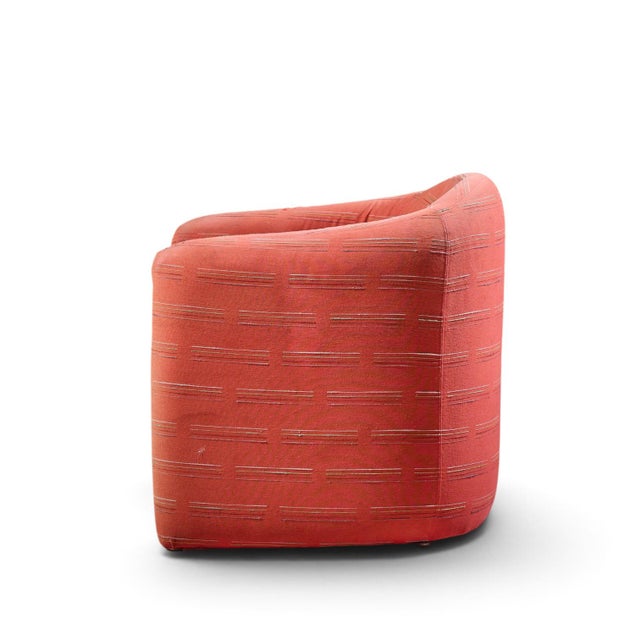 Textile Vladimir Kagan for Preview Mid Century Lounge Chairs - Pair For Sale - Image 7 of 12