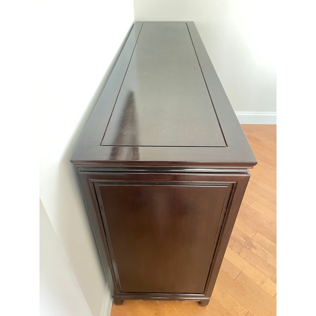 Chinese Late 20th Century Rosewood Credenza For Sale - Image 3 of 6