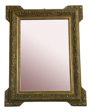 Large Antique Gilt Overmantle Wall Mirror, 1890s