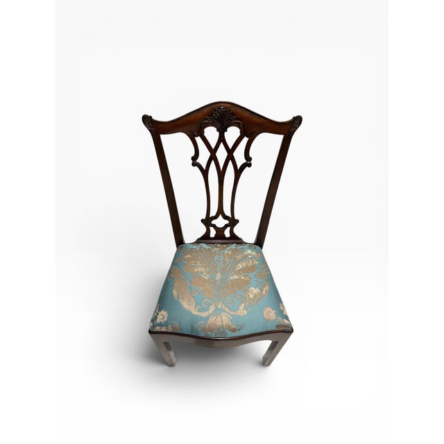 Brown Maitland - Smith Reupholstered Dining Chairs- Set of 4 For Sale - Image 8 of 13