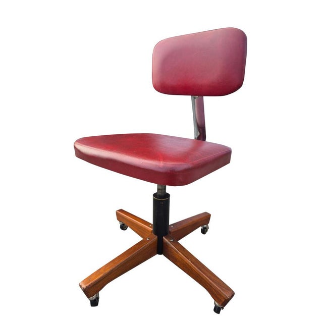 Mid-Century Modern Italian Swivel Office Chair by Anonima Castelli, 1950s For Sale - Image 9 of 15