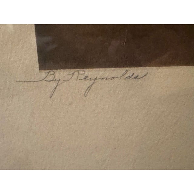 Antique Victorian Gilt Framed Print Simplicity the Flower Girl by Reynolds For Sale - Image 6 of 9