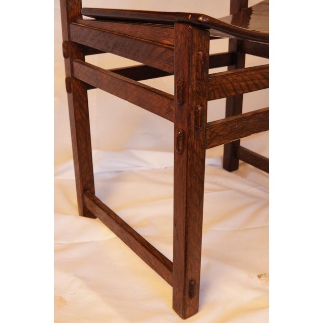 Brutalist Early Oak Dining Table with Diamond-Carved Chairs by Giuseppe Rivadossi, 1979, Set of 5 For Sale - Image 3 of 9