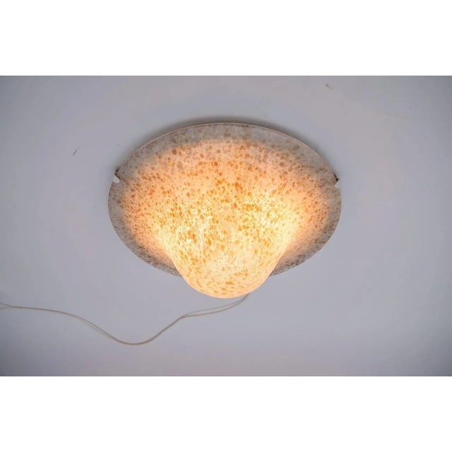 Italian Murano Glass Mushroom Ceiling Lamp, 1960s For Sale - Image 4 of 13