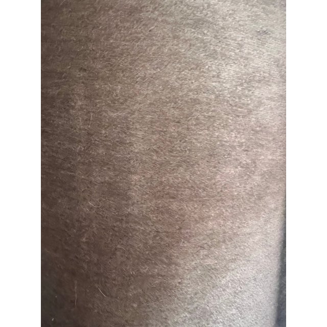 Luxury Mohair Fabric in Color Mushroom. For Sale
