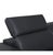 Favo Black Leather Match Sectional Sofa For Sale - Image 4 of 5
