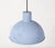 A 1970's large Danish domed pendant light fixture in baby blue satin finish. The simple design complements Scandinavian or...