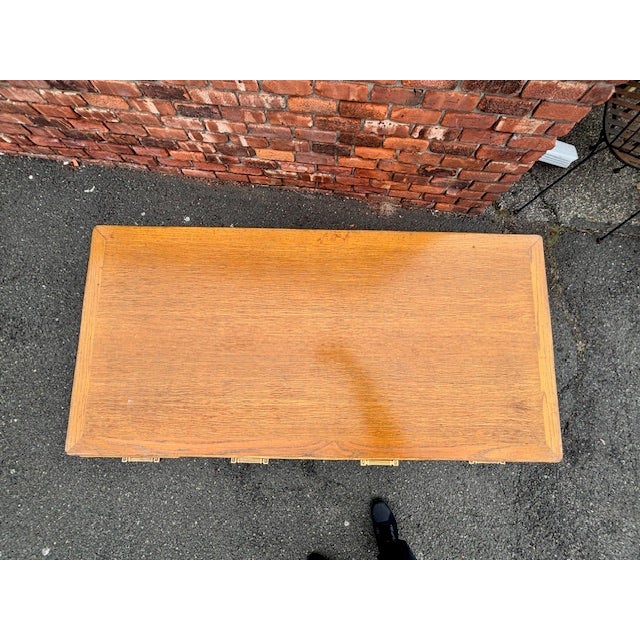 1960s McGuire Oak Desk For Sale - Image 9 of 15